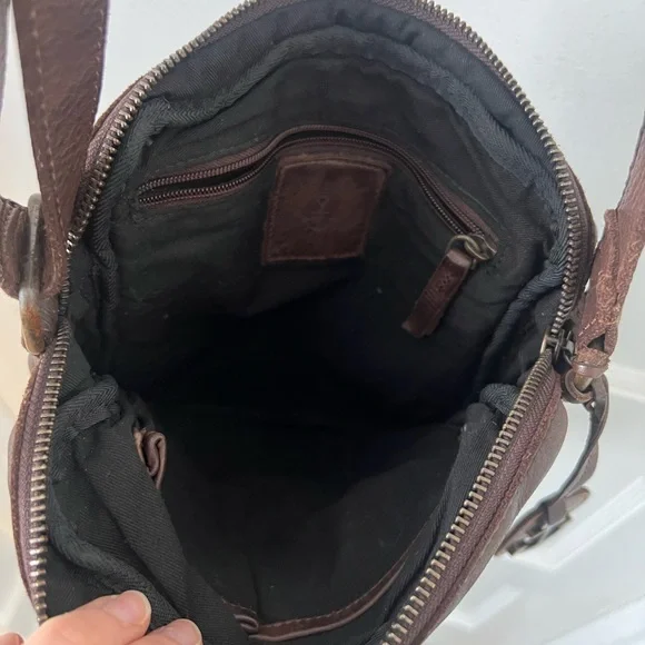 Harbour 2nd Dark Brown Leather Crossbody - Picture 5 of 7